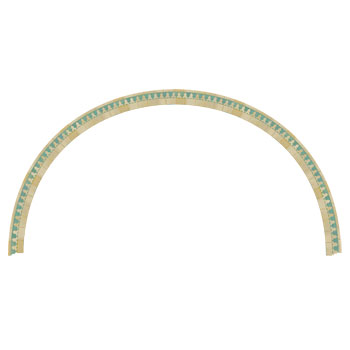 Mosaic House Moroccan tile Ank Half 12-11 Arch Light Green Beige  cement, encaustic, field, pattern, traditional, stars, classic 
